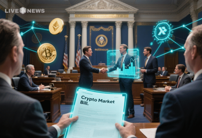 Crypto News- Lawmakers Push Crypto Market Bill Following Coinbase Ripple Meeting