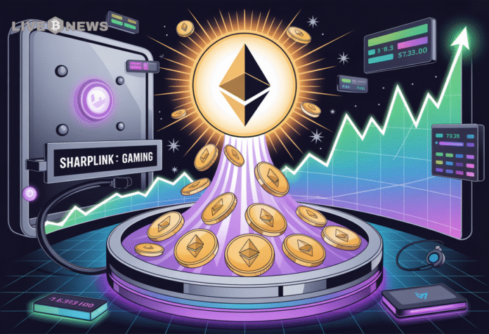 Crypto News- SharpLink Gaming Withdraws $78.3M in ETH Boosting Ethereum Surge