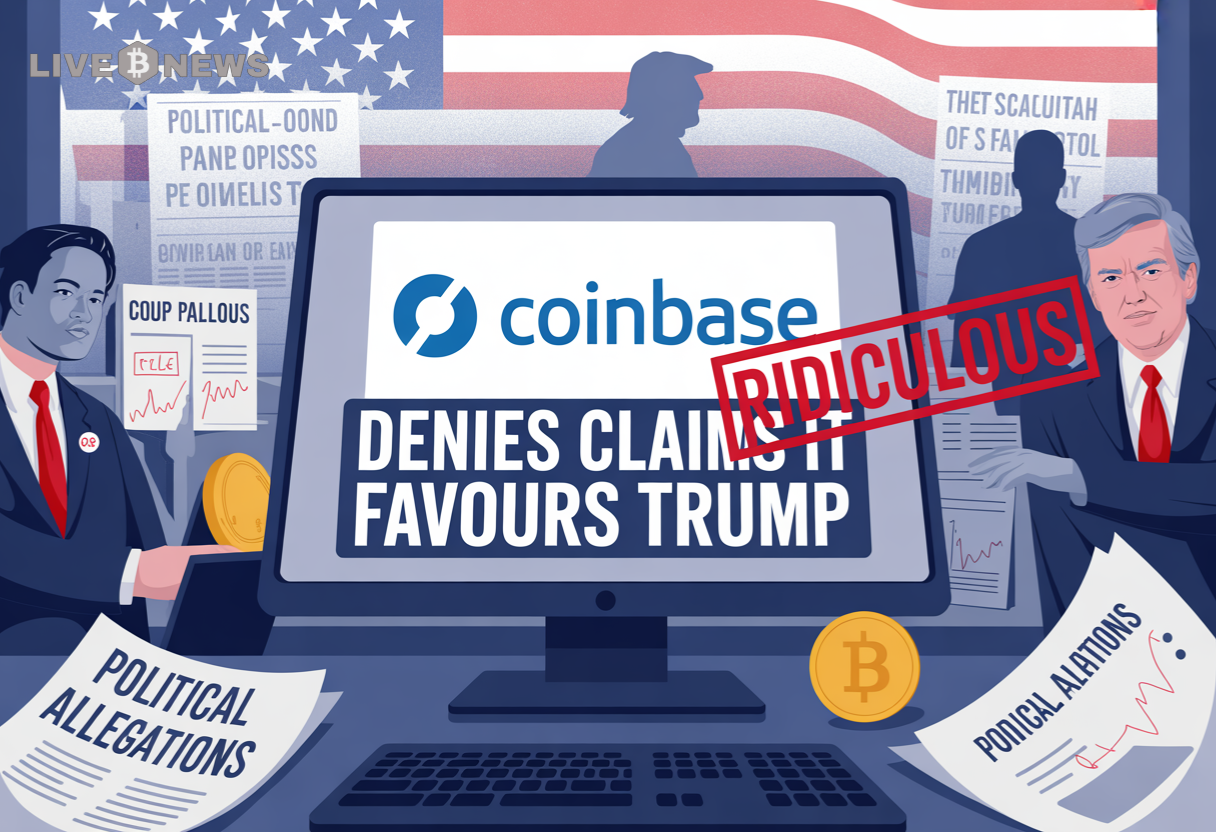 Crypto News Today: Coinbase Denies Claims It Favors Trump, Calls Them  Ridiculous | Live Bitcoin News