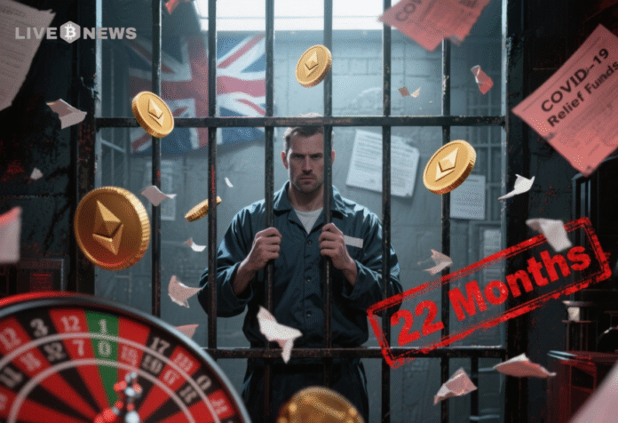 Crypto News- UK Man Gets 22 Months Behind Bars For Spending Covid-19 Relief Funds On Crypto And Gambling