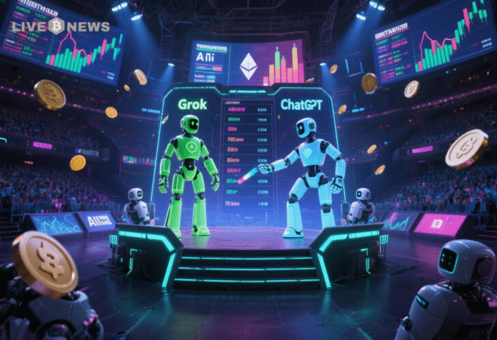 AI Crypto Battle: Grok Dominates, ChatGPT Trails Far Behind
