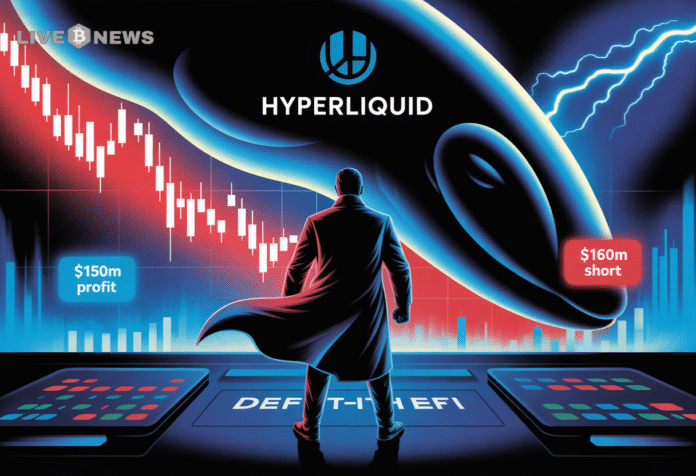 Bitcoin News Today Live: Hyperliquid Whale Doubles Down with $160M Bitcoin Short