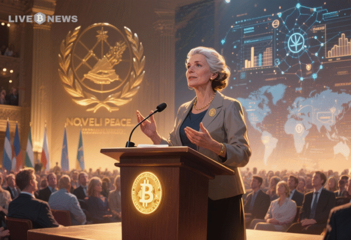 Bitcoin Live News: Nobel Peace Prize Winner Spurs Bitcoin Revolution - See Her Speeches