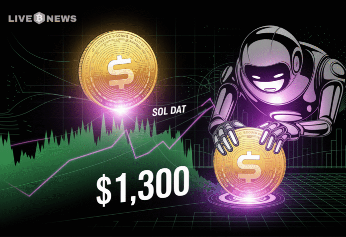 Solana News: Solana Price to Break $1,300 as SOL DAT Acquires 5% of Supply