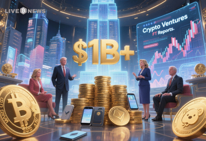 Trump_Family_Earns_Over_$1B_From_Crypto_Ventures,_FT_Reports The Trump family’s extensive crypto ventures yielded over $1 billion in pre-tax profits, fueled by tokens, stablecoins, and DeFi platforms.