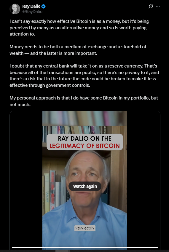 Bitcoin News: Dalio Uncovers Bitcoin’s Biggest Threat, Its Code