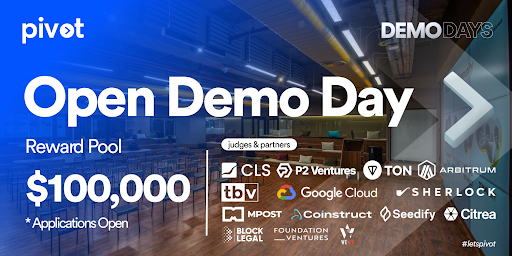 Pivot Launches the First Open Demo Day with $100,000 in Rewards, in Collaboration with Major Web3 Ecosystems