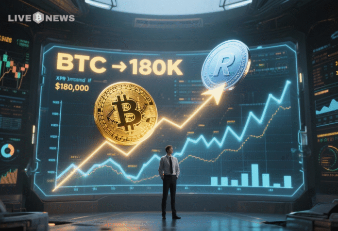 Latest XRP News : XRP Price Outlook If Bitcoin Reaches 180k