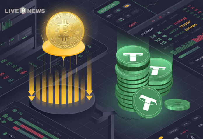 BTC News: Bitcoin Exchange Reserves Drop as Tether Mints $1B USDT Supply