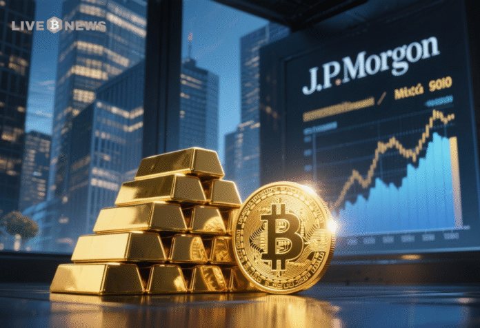 BTC News- JP Morgan Still Believes Bitcoin Is Cheap Next To Gold