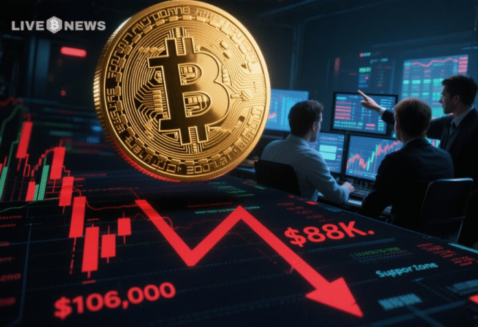 Bitcoin Latest News: Bitcoin Weakens Near $106K as Analysts Eye $88K Support Zone