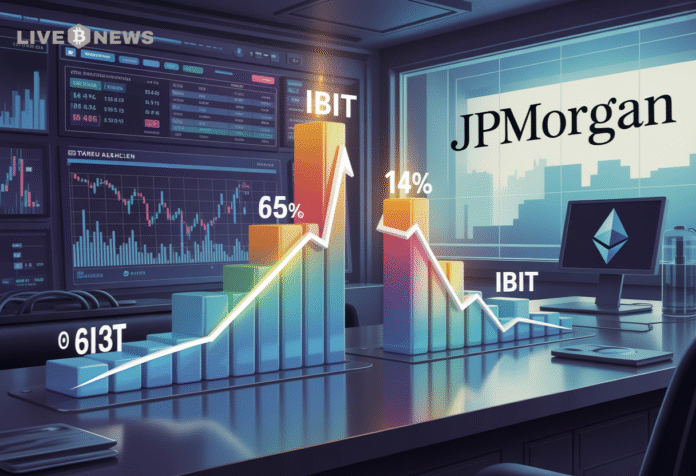 Crypto News- JPMorgan IBIT Exposure Up 64% as Ethereum Allocation Shrinks