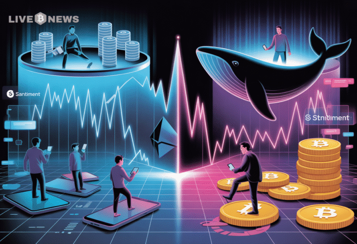 Crypto News- Retailers And Whales Are In A Major Divergence, And Here's Why This Is Bad- Santiment