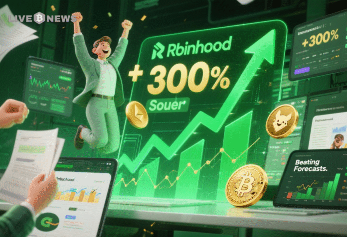 Crypto News- Robinhood Sees 300% Surge in Q3 Crypto Revenue, Beating Earnings Forecasts