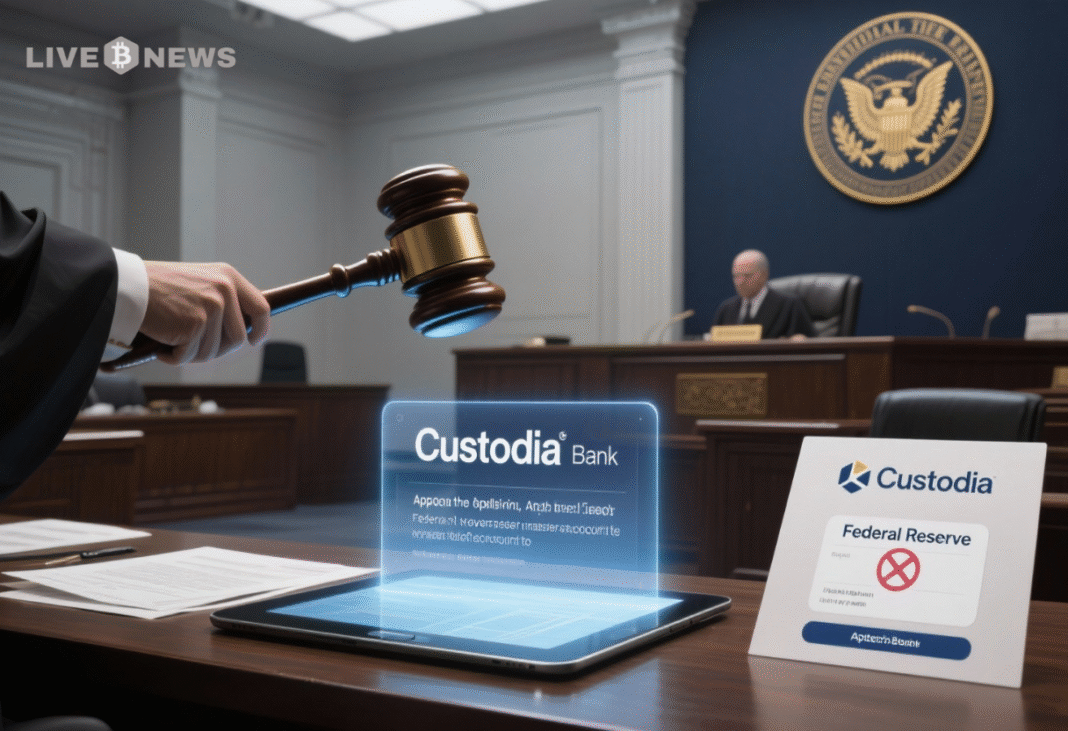 Crypto News Today- Appeals Court Upholds Denial of Fed Master Account to Custodia