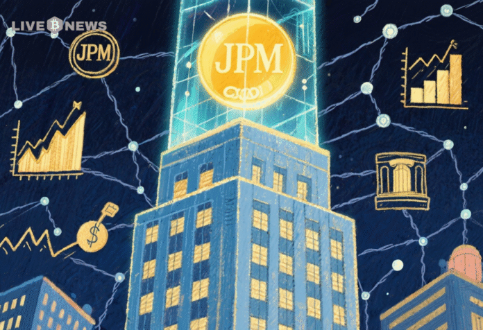 JPMorgan launches JPM Coin for institutions, enabling 24/7 dollar transfers on Coinbase's Base blockchain, with Coinbase accepting it as collateral.