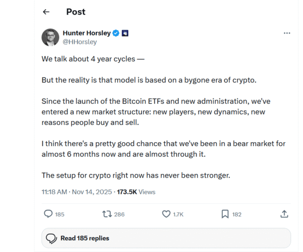 Crypto News: Bitwise CEO Says Four-Year Crypto Cycle Is Dead