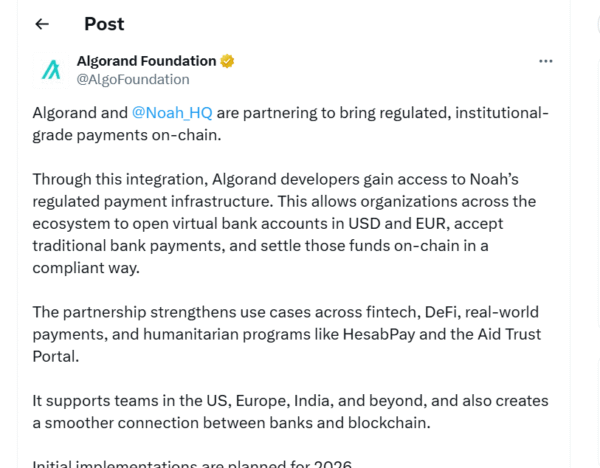 Image of Algorand Integration