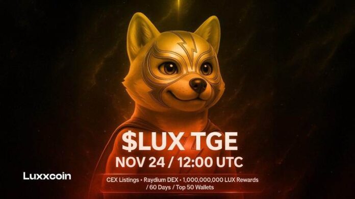 Luxxcoin Confirms Token Generation Event (TGE) on November 24, 2025, and Launch of “Hero Rewards” Competitive Distribution Model