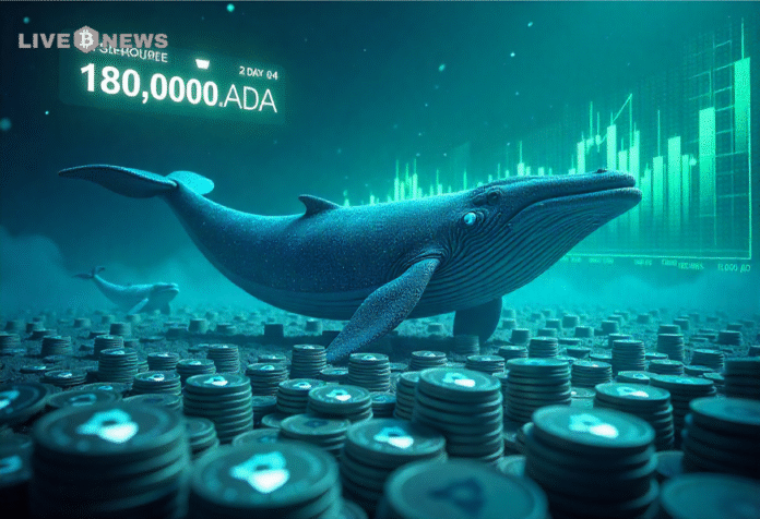 Cardano whale accumulation exceeds 200 million ADA during market dip, signaling confidence, institutional interest, and potential bullish price recovery.