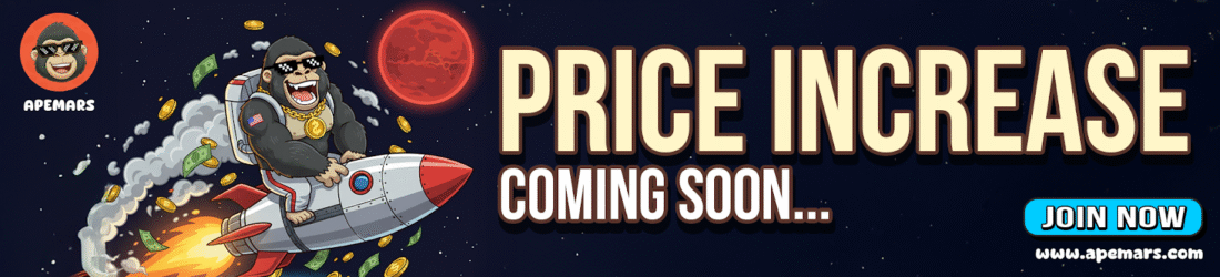 Market Analysts Reveal Prime 10 Cryptos Set to Explode in Q1 2026: APEMARS Stage 4 Presale Promoting Quick – Finest 100x Crypto Market Analysts Reveal Prime 10 Cryptos Set to Explode in Q1 2026: APEMARS Stage 4 Presale Promoting Quick – Finest 100x Crypto