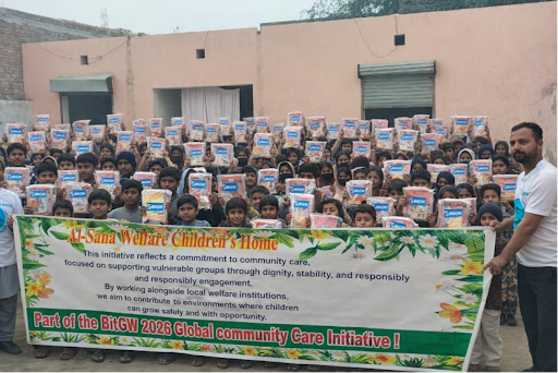 BitGW Conducts Community Support Initiative at Al-Sana Welfare Children’s Home in Pakistan