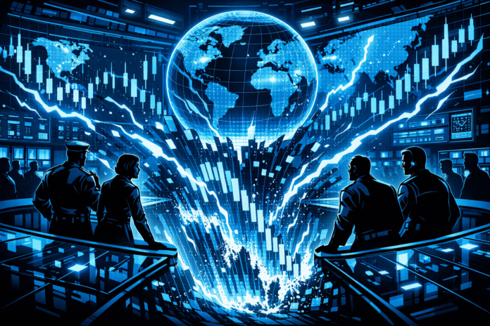 Crypto futures markets record a sharp $1.8B selloff as geopolitical tensions drive extreme bearish sentiment.