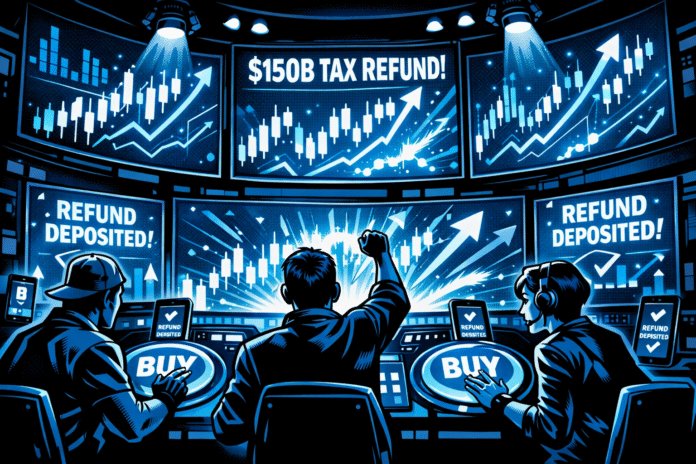 Tax refund season may influence Bitcoin prices and retail trading activity.