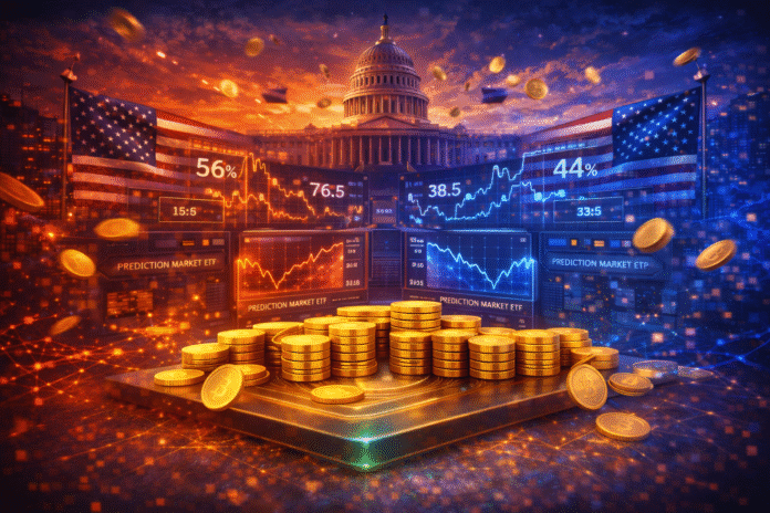 Bitwise files prediction market ETF targeting 2028 U.S. elections, while launching PredictionShares platform.