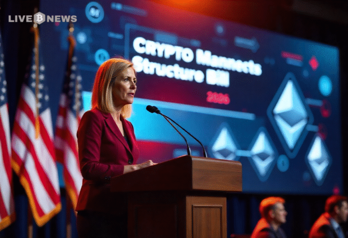 Senator Cynthia Lummis urges US banks to adopt stablecoins and digital assets, citing efficiency gains, new revenue streams, and strategic advantages.