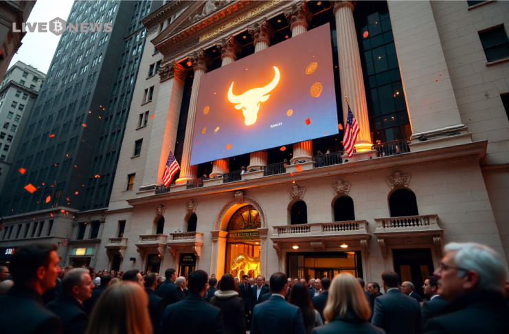 NYSE partners with Securitize to build a blockchain platform for tokenized stocks and ETFs, aiming for faster settlement and possible 24/7 trading.