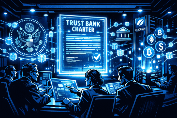 Zerohash applies for a U.S. national trust bank charter as crypto firms seek regulated digital asset services