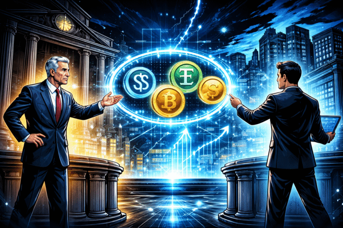 Debate between banks and crypto industry over regulation of interest-bearing stablecoins