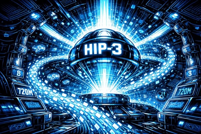 Hyperliquid HIP-3 records $720M weekend trading volume driven by TradeXYZ commodity trading demand.