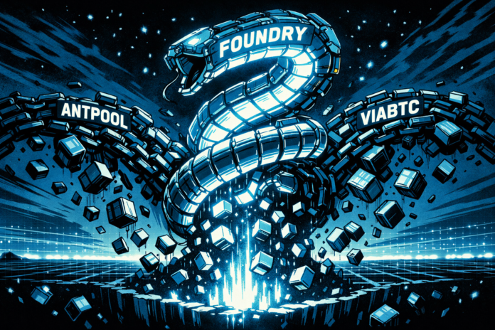 Two-Block Reorg Hits Bitcoin as Foundry Secures Longest Chain Advantage