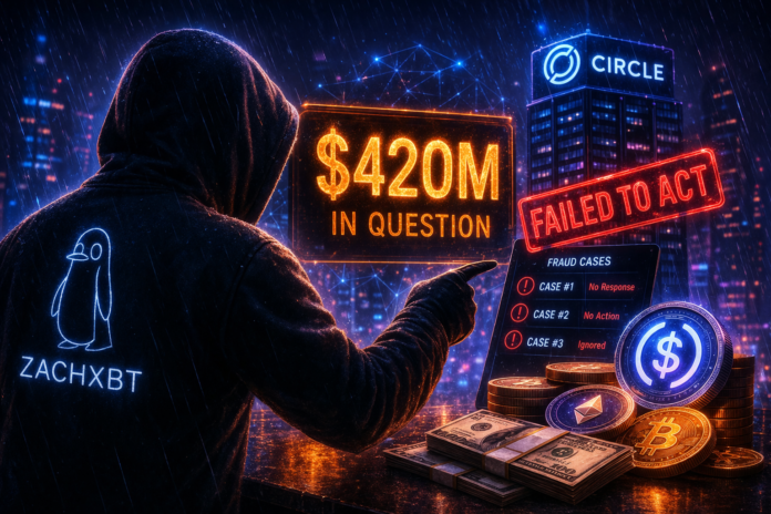 $420M in Question: ZachXBT Claims Circle Failed to Act on Fraud Cases