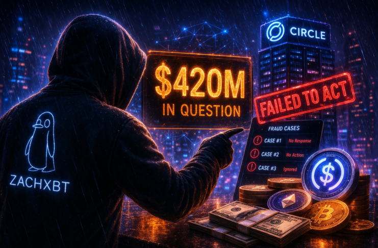Circle faces claims by ZachXBT over $420M illicit funds and delayed fraud cases response actions.