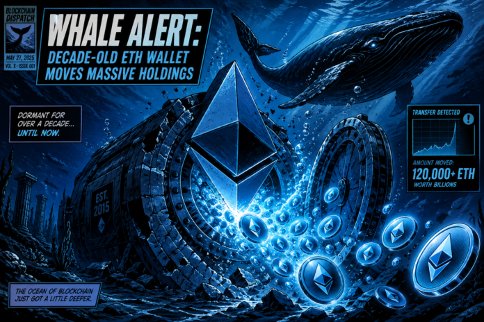 Whale Alert: Decade-Old ETH Wallet Moves Massive Holdings