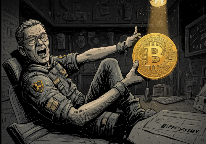 BTC XRP PI reaction chart as oil outperforms before U.S. market open