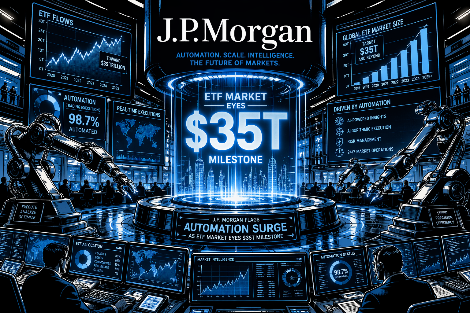 J.P. Morgan Flags Automation Surge as ETF Market Eyes $35T Milestone