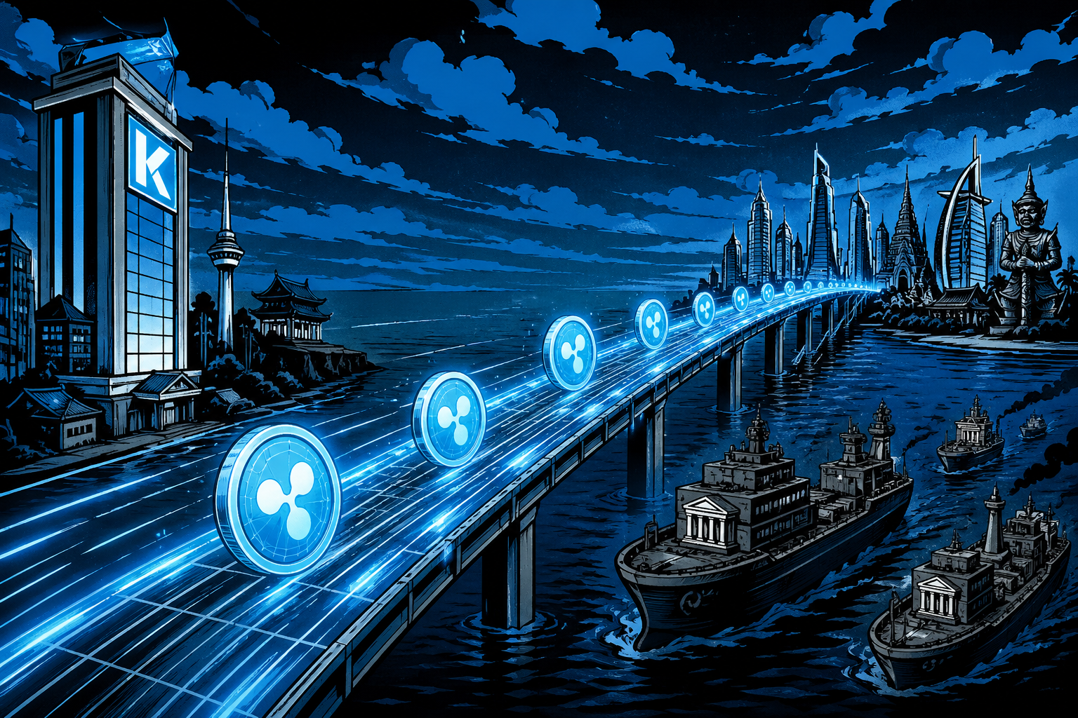 KBank and Ripple Advance Stablecoin Remittance Trials Ahead of South Korea’s Crypto Law