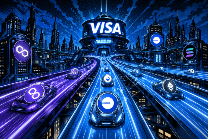 Visa Adds Base, Polygon, and More as Stablecoin Settlement Volume Surges