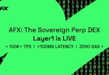 AFX Launches Sovereign Layer 1, Providing an Optimized Execution Environment for On-chain Perp DEXes