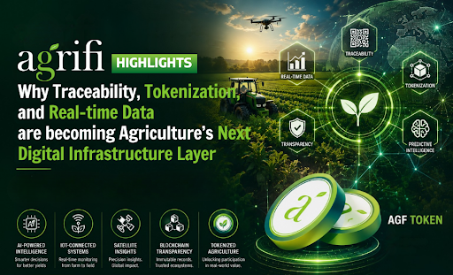 Agrifi Highlights Why Traceability, Tokenization, and Real-time Data are becoming Agriculture’s Next Digital Infrastructure Layer
